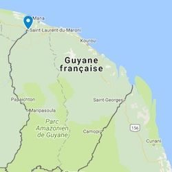 petite carte de la guyane